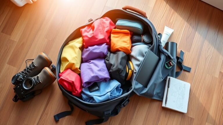 efficient month long backpack packing