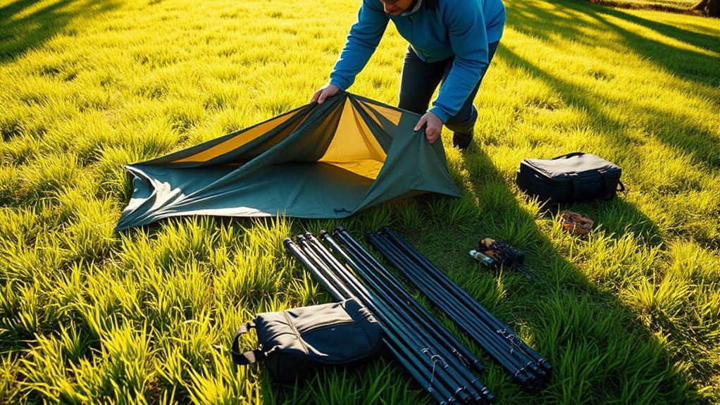 efficient tent disassembly process