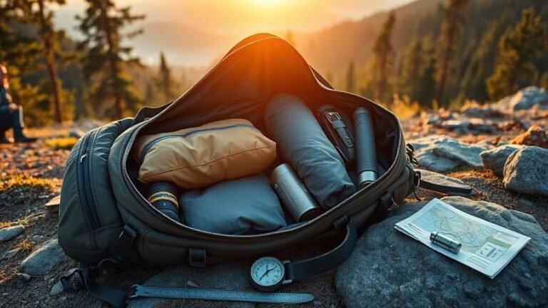 efficient travel backpack packing