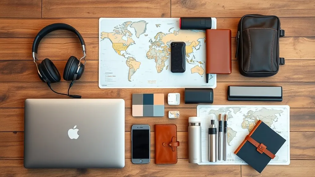 organized digital nomad travel backpack with packing cubes