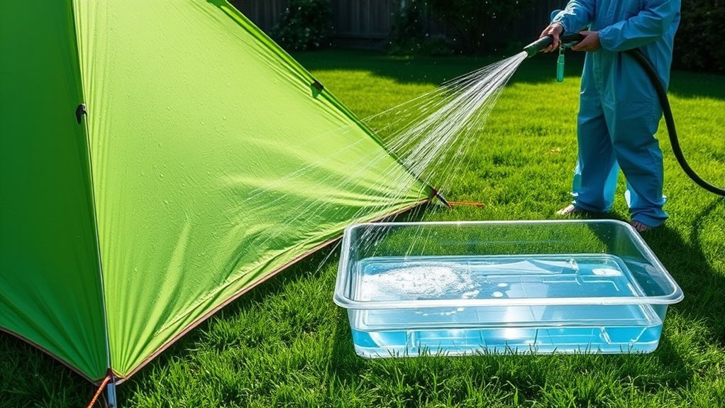 ensure tent waterproofing effectiveness