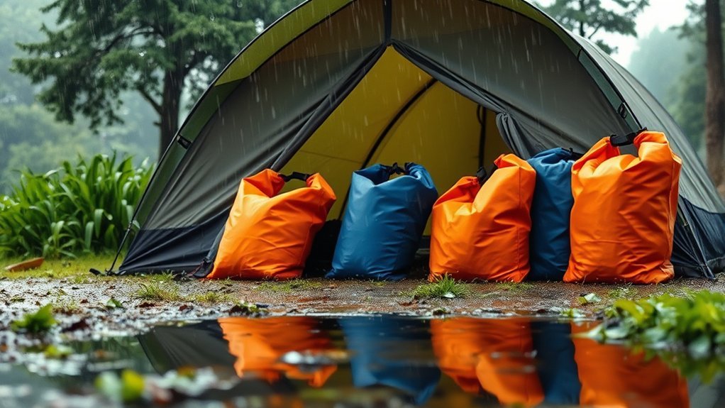 How to Keep Your Tent Dry in Heavy Rain essential dry bags for camping