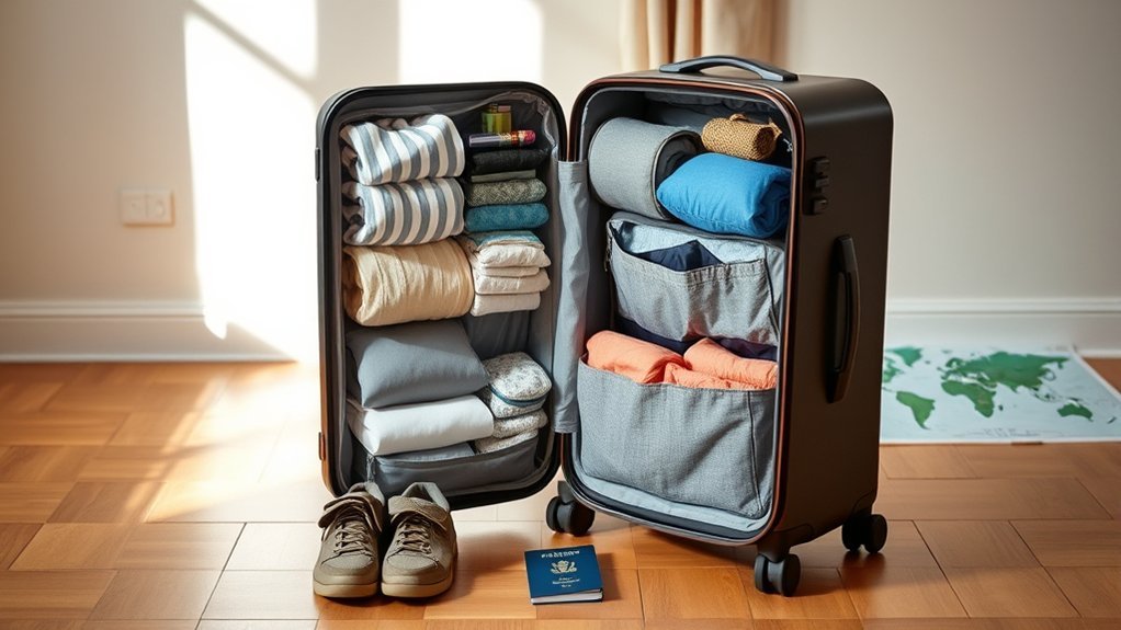 What to Pack for Long Term Travel: Quick Guide & Helpful Tips carry-on suitcase and travel backpack for long-term travel