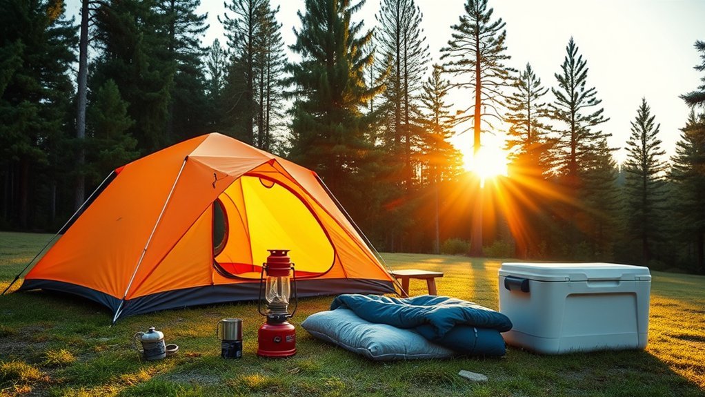 essential tent camping gear