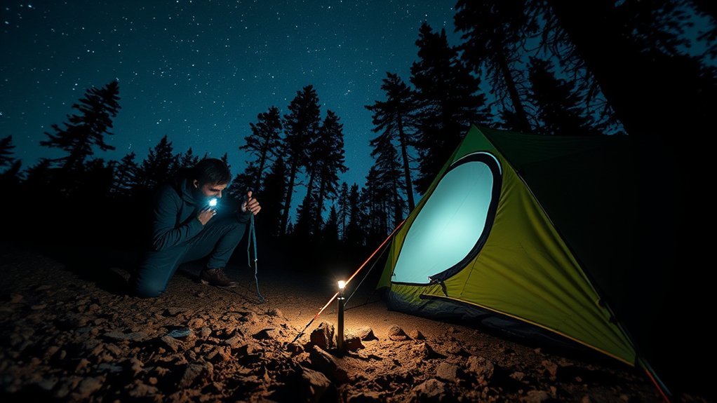 evaluate tent stake stability