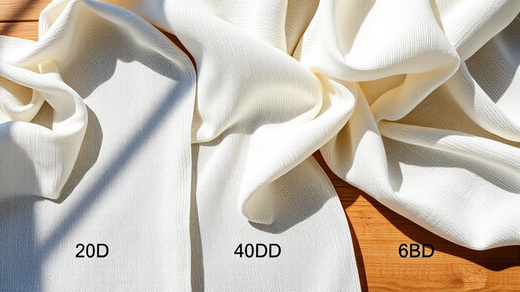 fabric denier ratings comparison