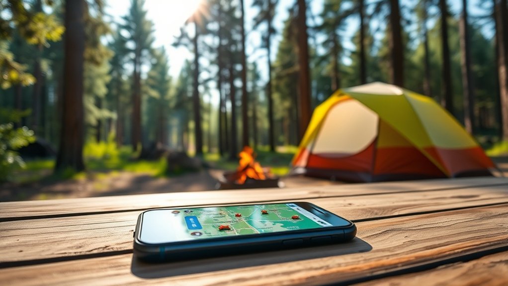 find ideal camping locations