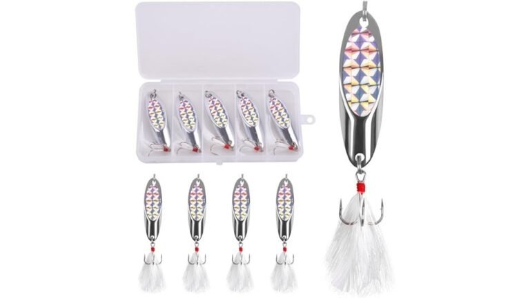 5 Pcs Fishing Spoon Lures Kit Review fishing spoon lures kit