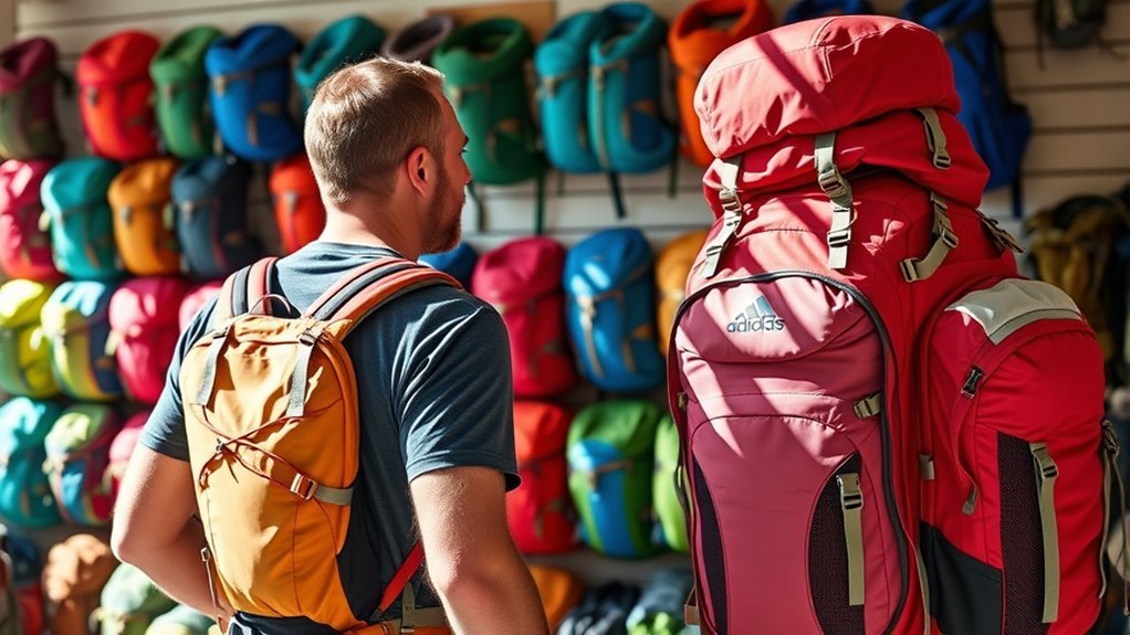 Backpacking pack fit and capacity considerations