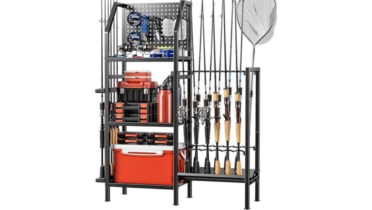 garage fishing rod storage