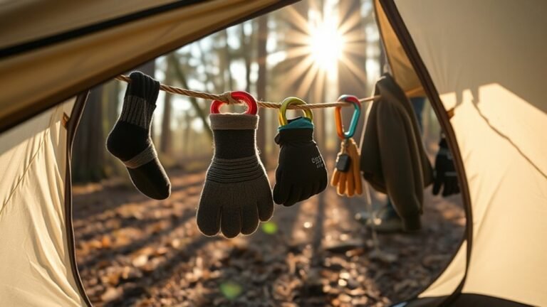 How to Create a Gear Drying Line Under the Vestibule gear drying line setup