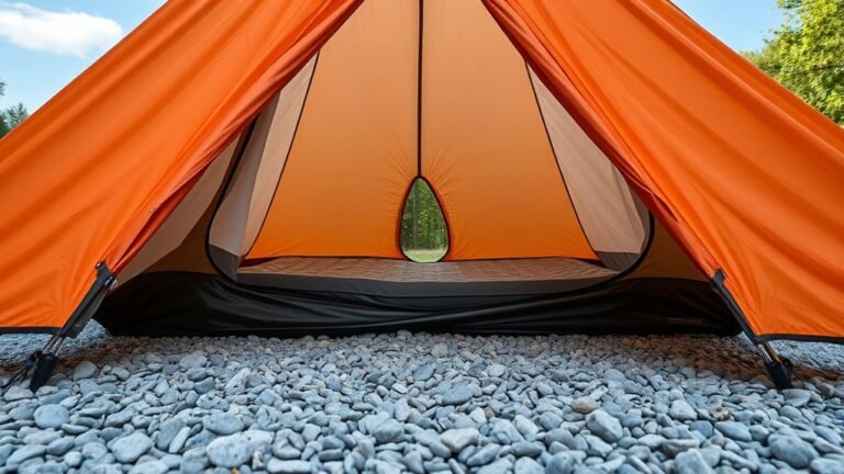 gravel tent pitching tips
