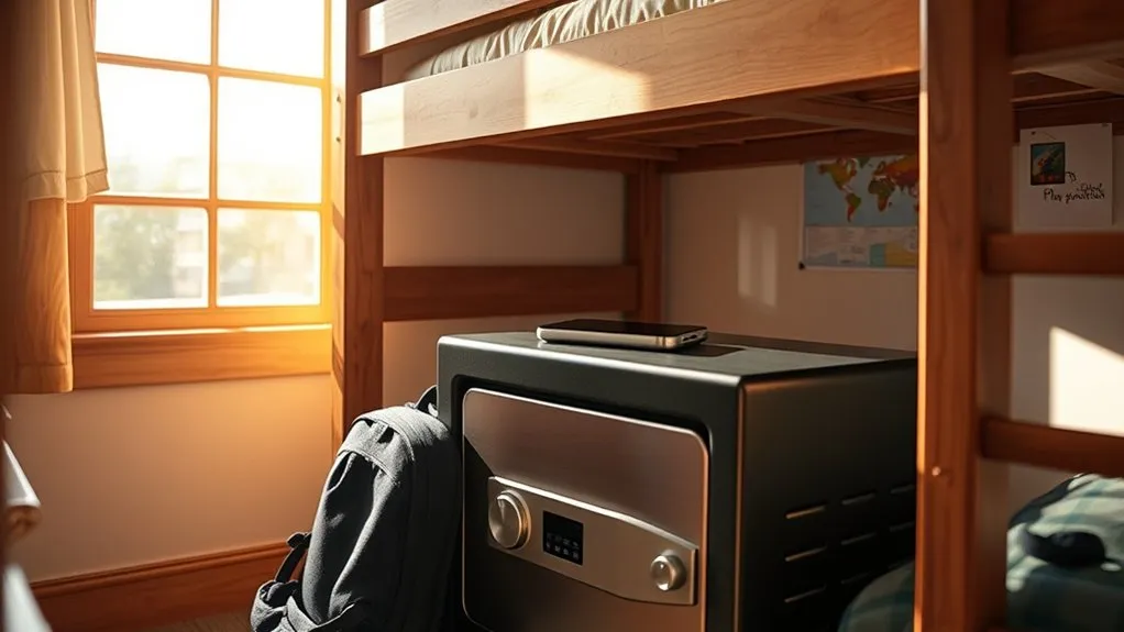 Traveler reading hostel safety reviews on a smartphone
