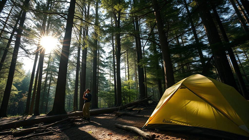 inspect surroundings for safety