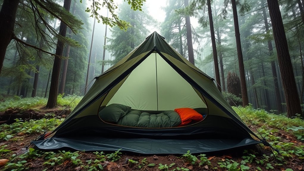 keep tent dry inside