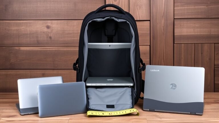 laptop backpack size tips