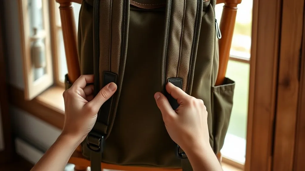 How to Adjust Backpack Straps: Easy Steps & Pro Tips Hiker loading a backpack before adjusting the straps for comfort