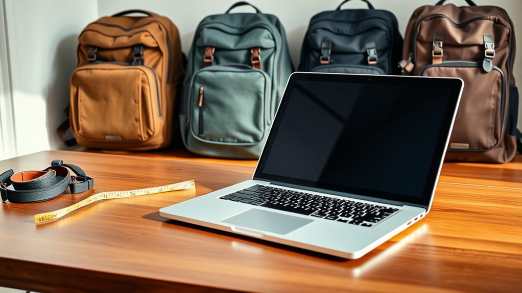 measure laptop for backpack
