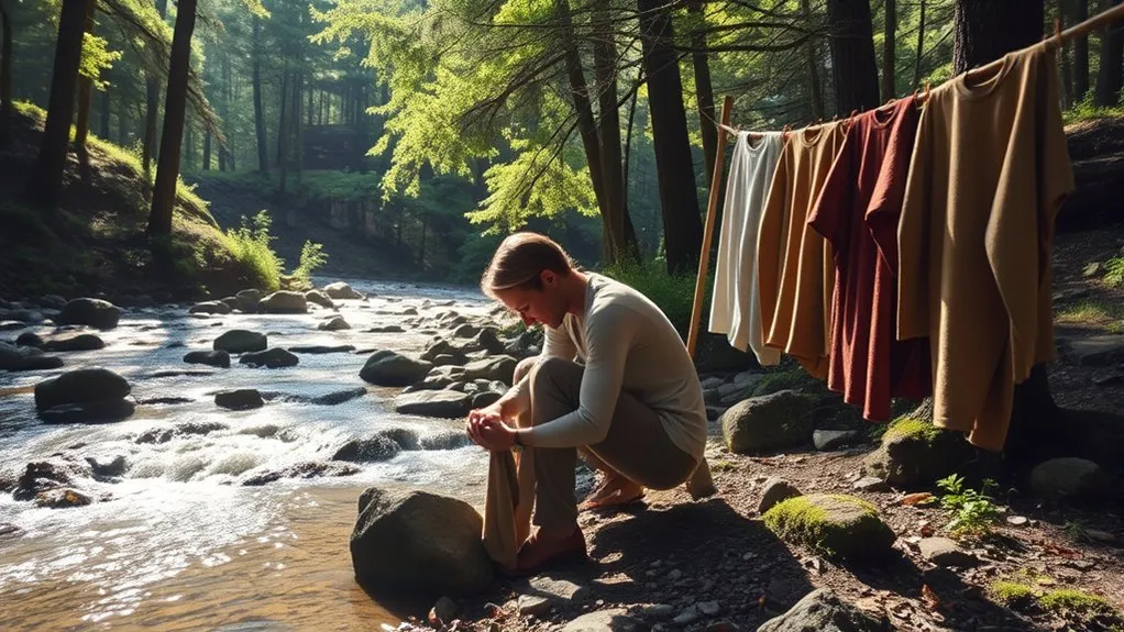 Lightweight merino wool backpacking clothes with odor-resistant properties