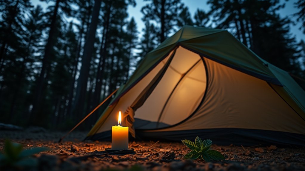 minimize camping spider encounters