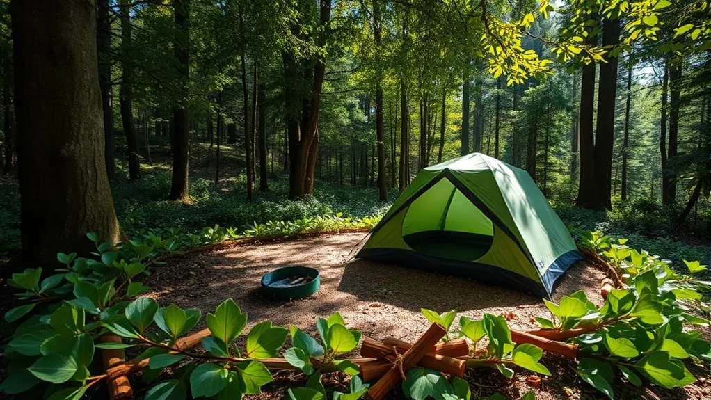 How to Keep Ants Out of Your Tent 2026: 9 Easy Tips Natural ant deterrent barrier placed around campsite ground