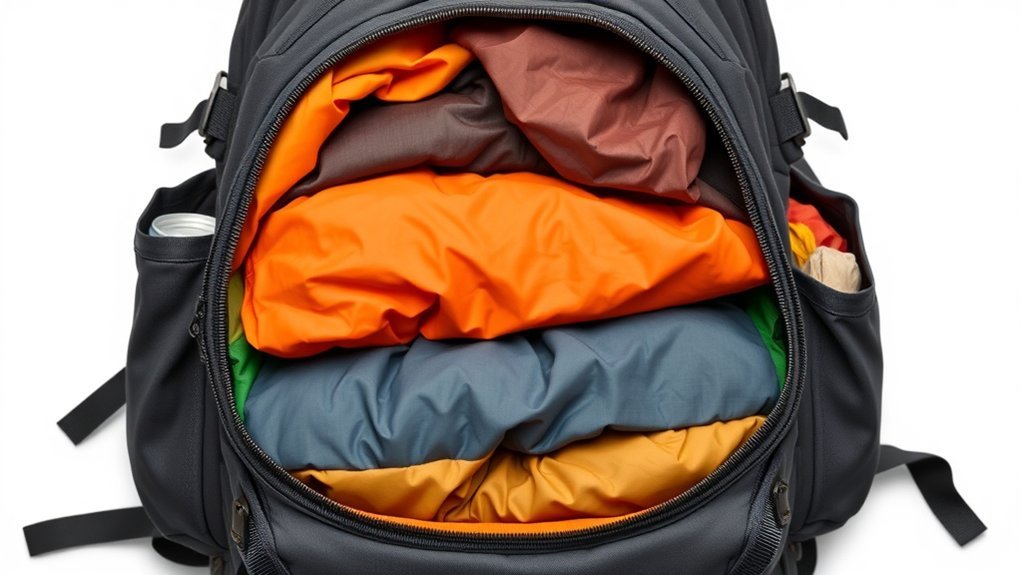 Backpack Weight Distribution Tips: Practical Advice Hiking gear organized into backpack packing zones