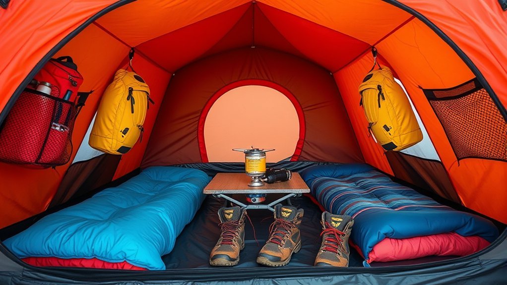 organized gear for accessibility