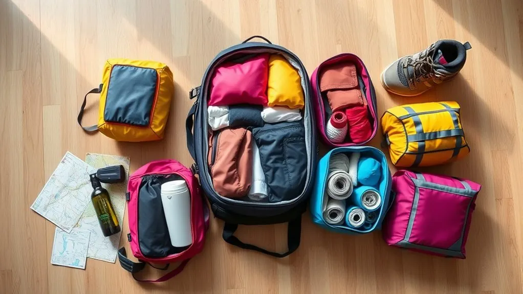 How to Pack a Backpack for Weekend Trip: Easy Steps & Pro Tips Packing cubes organizing clothes inside a weekend travel backpack