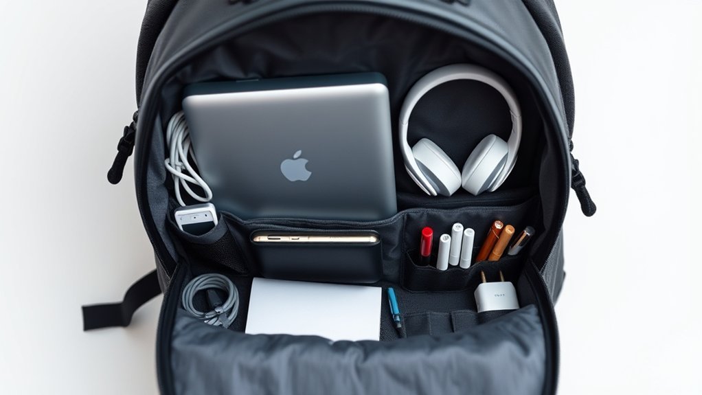 packing a laptop backpack