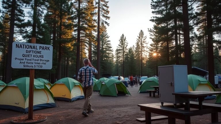 peaceful camping secure food