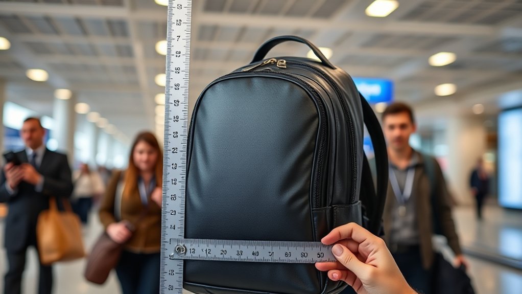 personal item size regulations