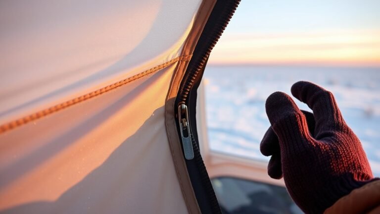 prevent tent zipper freeze