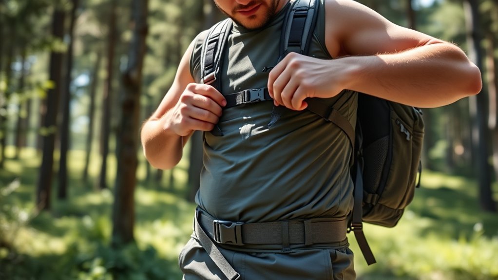 proper hip belt positioning