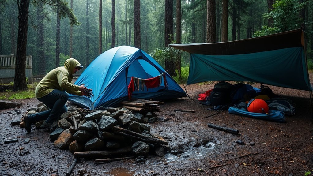 rain protection for tents