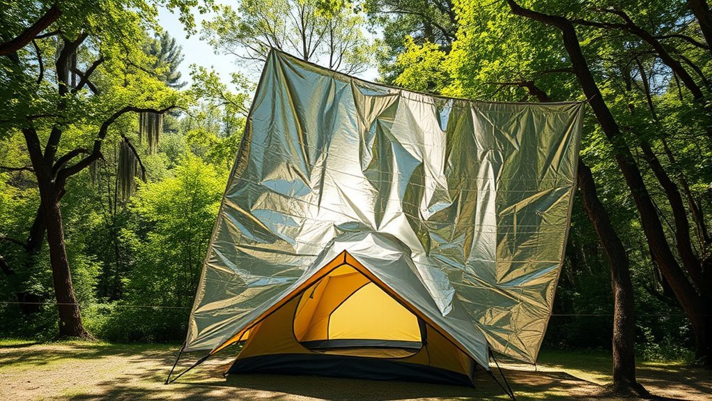 Reflective Tarp Over a Tent: Does It Really Keep You Cooler? reflective tarp heat management