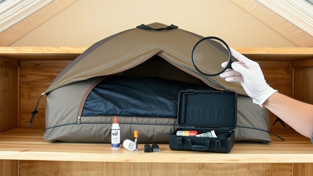 regular tent maintenance inspections