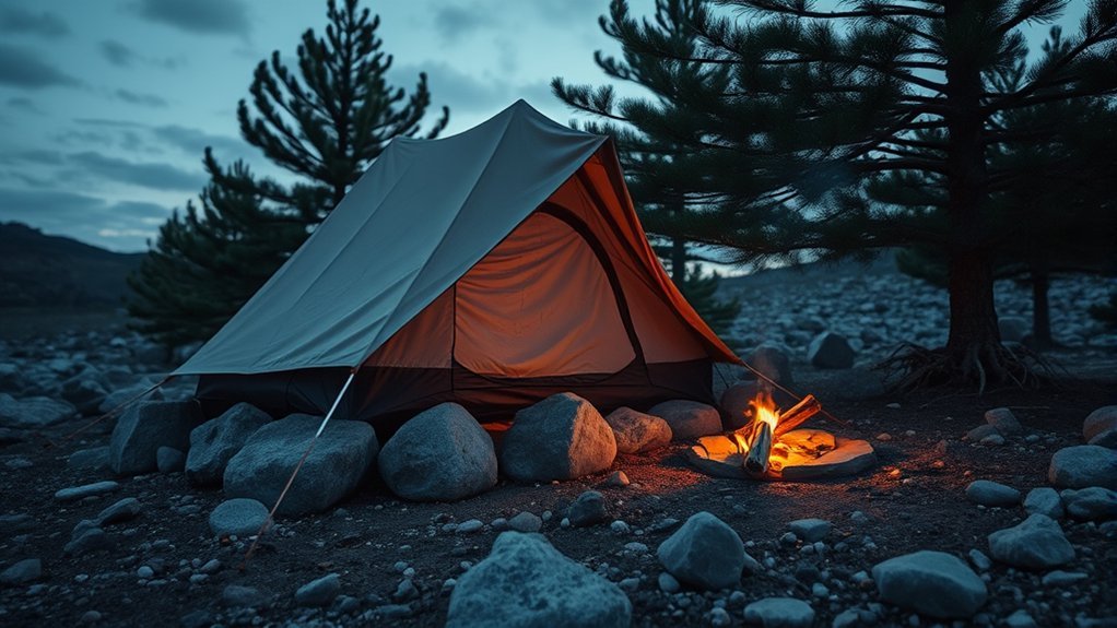 reinforce tent stability outdoors