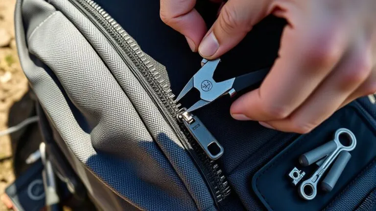 repair backpack zipper teeth