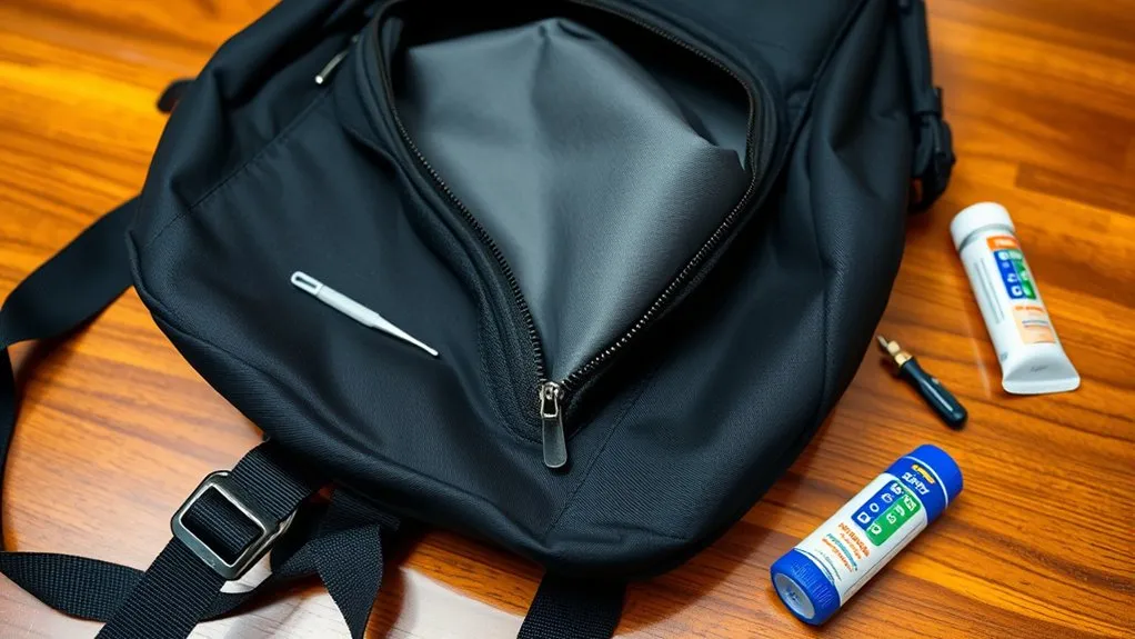 Needle-nose pliers and replacement parts for backpack zipper repair