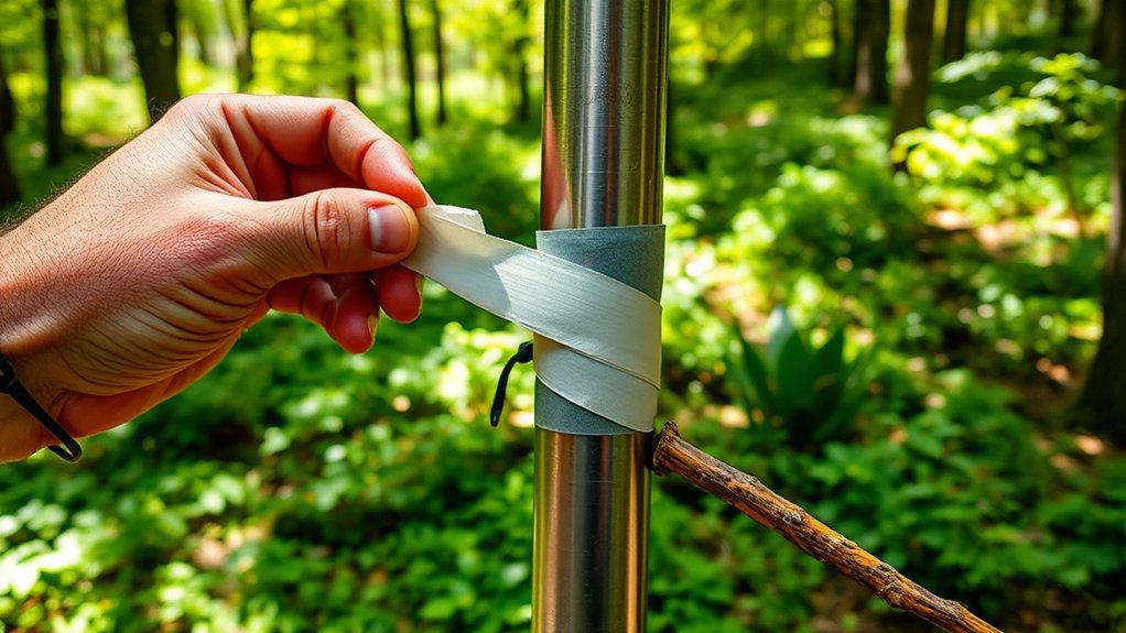 How to Splint a Broken Tent Pole in the Field repairing tent pole damage