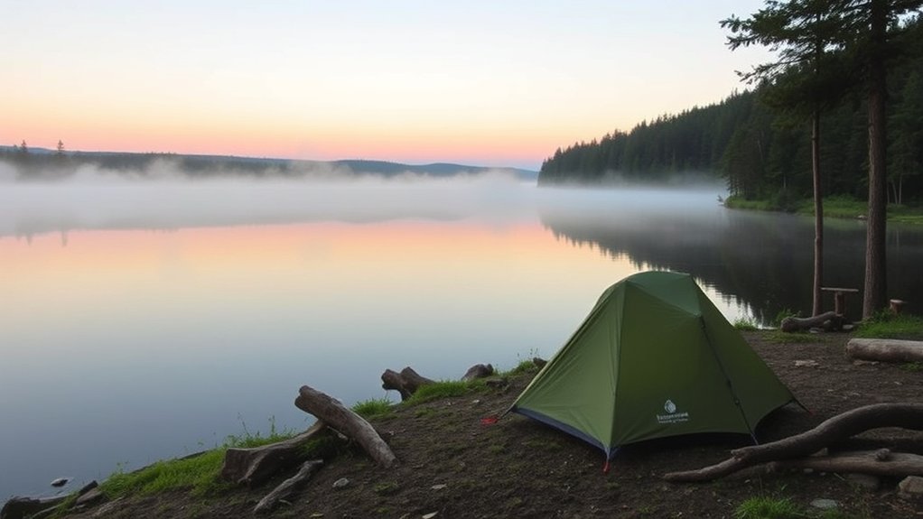 How Far Should You Pitch a Tent From Water? responsible camping and conservation