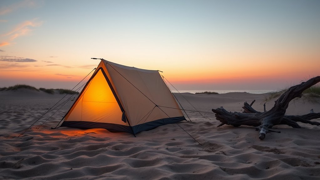 responsible sandy camping practices