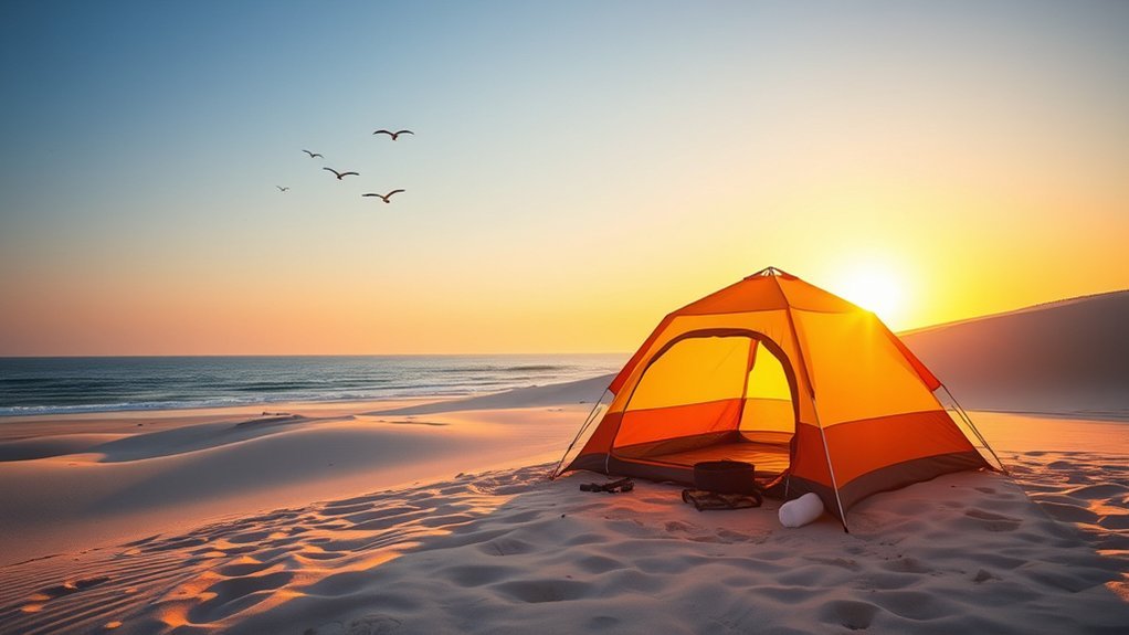 safe and comfortable campsite selection