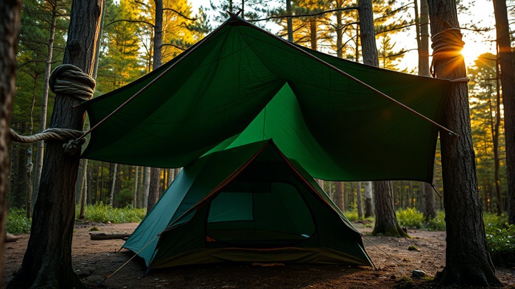 secure tarp for stability