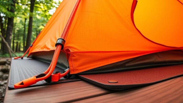 secure tent floor stability
