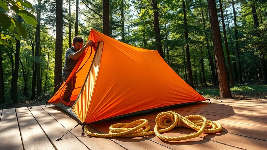 securing tent guidelines effectively
