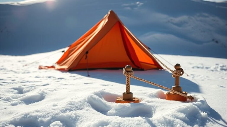 Deadman Anchors for Tents: How to Secure Stakes in Sand or Snow securing tent stakes effectively