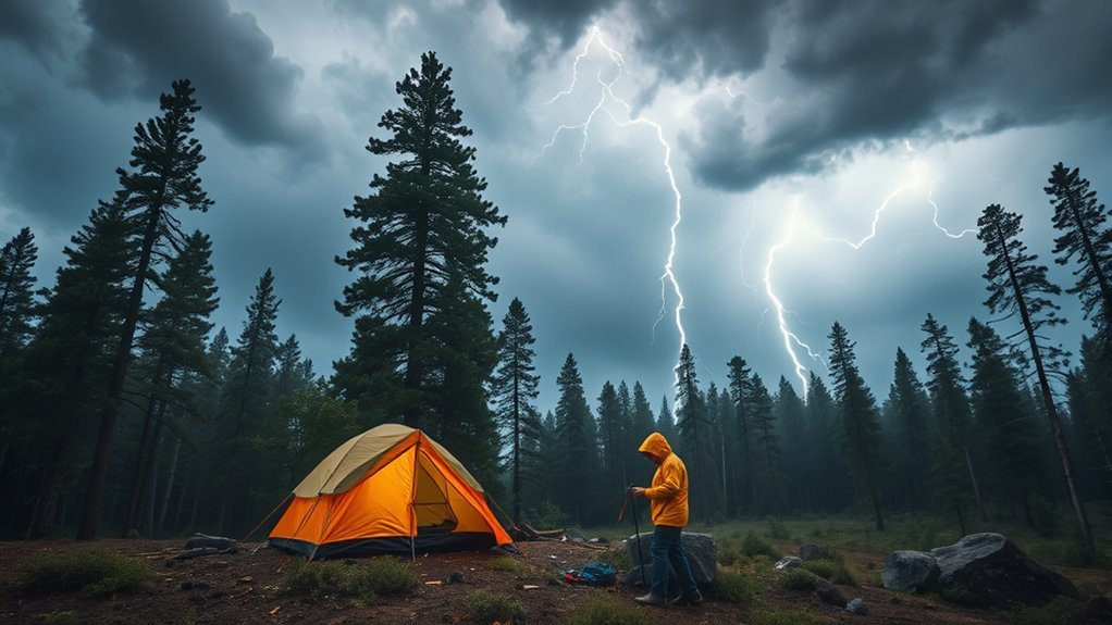 seek shelter during thunderstorms