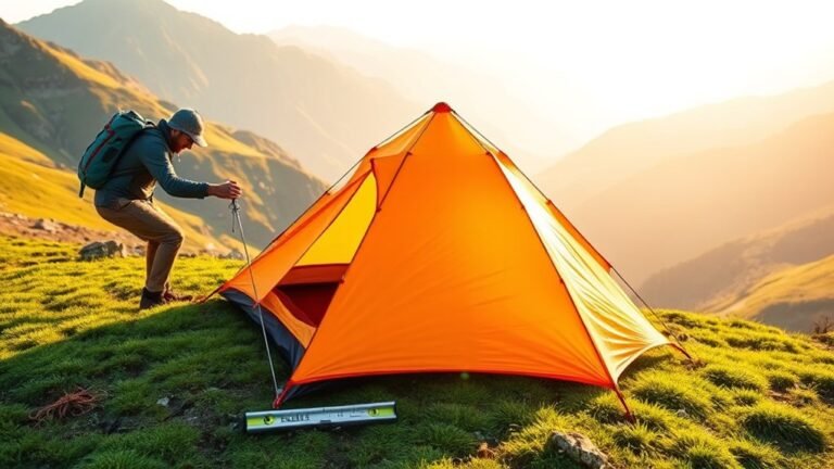 sleeping level on slope