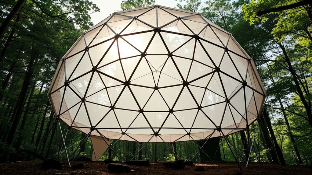 What Is a Geodesic Tent? Strength and Stability Explained stable triangular geodesic tents